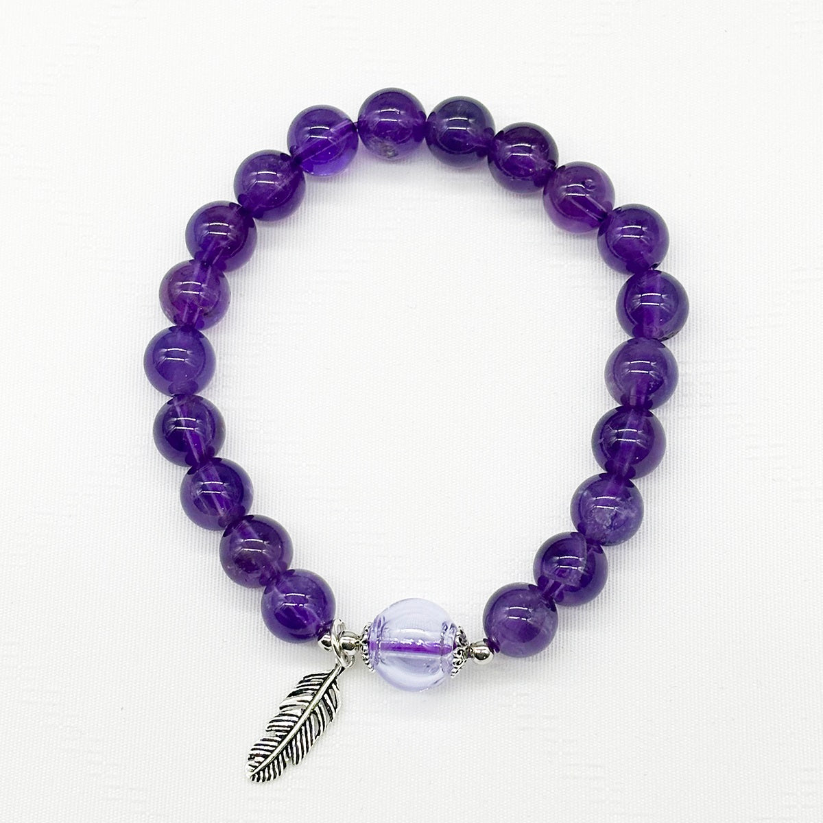 Sterling Silver Crystal Aroma Bracelet - Amethyst | Energy & Healing | Diffuser Jewellery | Gift for her