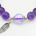 Sterling Silver Crystal Aroma Bracelet - Amethyst | Energy & Healing | Diffuser Jewellery | Gift for her