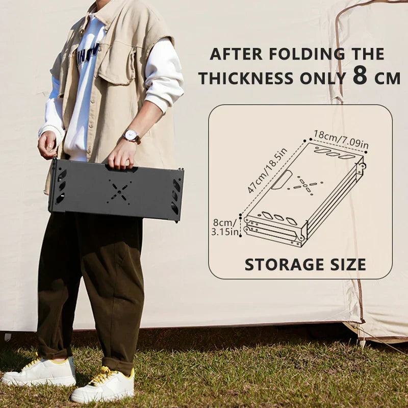 Tactical Folding Camping IGT-Compatible Table Black
