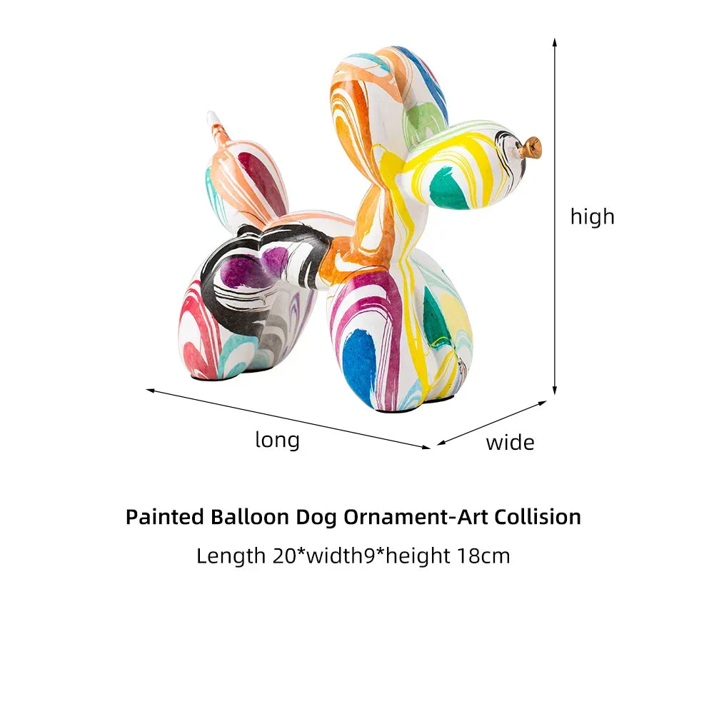 Colorful Balloons Dog Sculpture