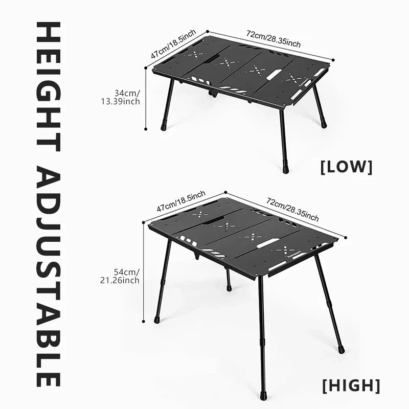 Tactical Folding Camping IGT-Compatible Table Black