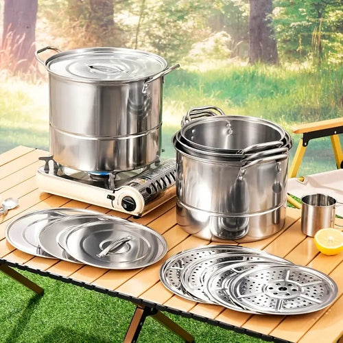 Camping Pot Set with Kettle